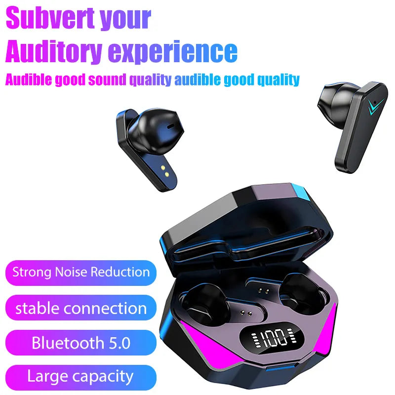 X15 TWS Wireless Earphone 5.3 bluetooth Headphone 65ms Low Latency Earbud Esport Gaming Headset Gamer with Mic For xiaomi iphone