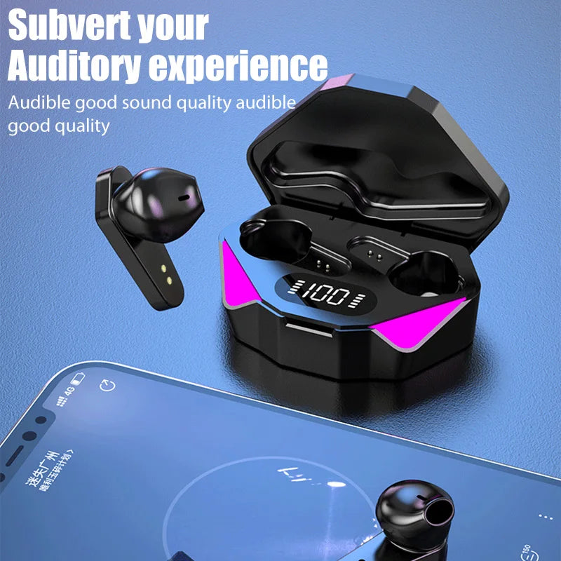 X15 TWS Wireless Earphone 5.3 bluetooth Headphone 65ms Low Latency Earbud Esport Gaming Headset Gamer with Mic For xiaomi iphone